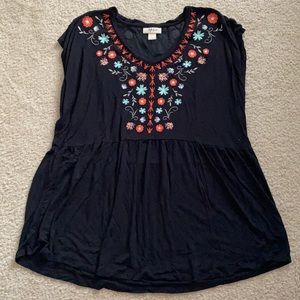 BOGO! Style & Co Embroidered Top